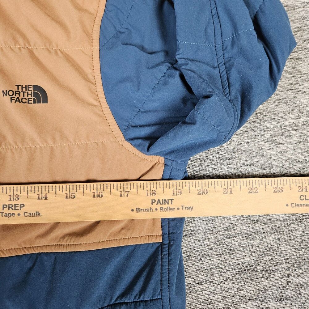 North Face Womens M Mountain Sweatshirt 2 Coat Blue Tan Full Zip Jacket Gorpcore - Picture 7 of 11
